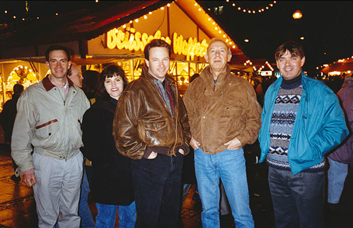 1993 Xmas in Cologne with Brett Gibbons, Monica Betor, Mike Zolke and Jim Keogh